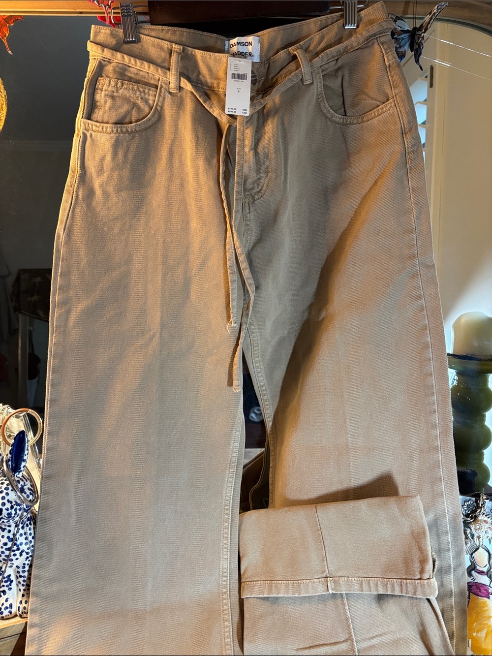 Damson Madder Tan Canvas Pants